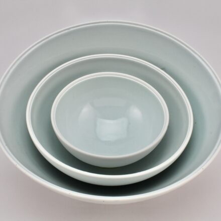 B949: Main image for 3-piece stacked bowl made by Peter Beasecker