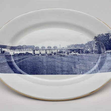 SW412: Main image for American Scenery: New Jersey Turnpike Platter made by Paul Scott