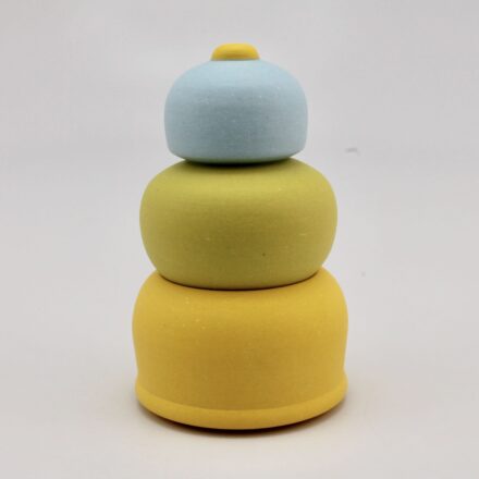 J124: Main image for yellow baby jar made by Chris Alveshere