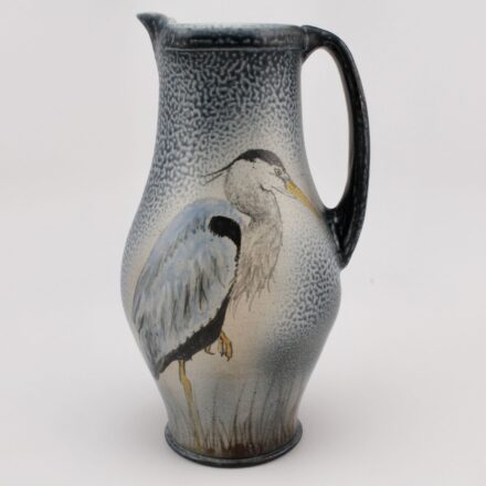 PV149: Main image for Blue Heron Pitcher made by Charlie Tefft