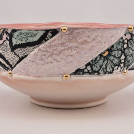 B928: Main image for Pink Quilted Bowl made by Samantha Briegel