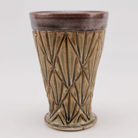 C1399: Main image for Carved Tumbler Amber and Iron made by David MacDonald