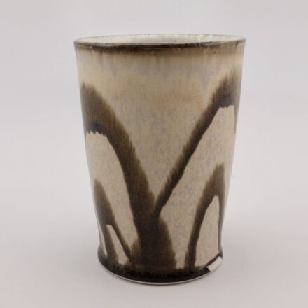 C1425: Main image for White Tumbler with Glaze Trailing made by H.P. Bloomer