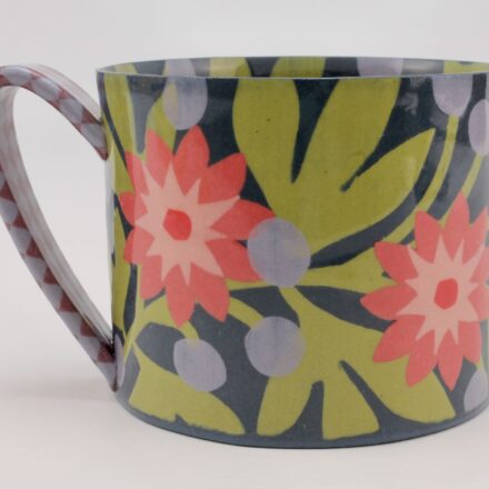 C1466: Main image for Navy Lavender Floral Mug made by Lydia Johnson