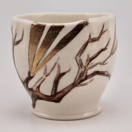 C1397: Main image for Gold Branch Cup made by Sarah Anne Marrafino