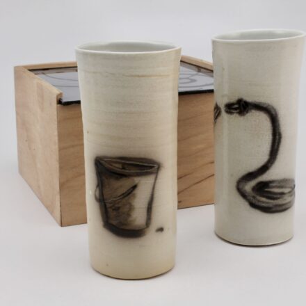 C1493: Main image for Pair of cups in box made by Leah Leitson